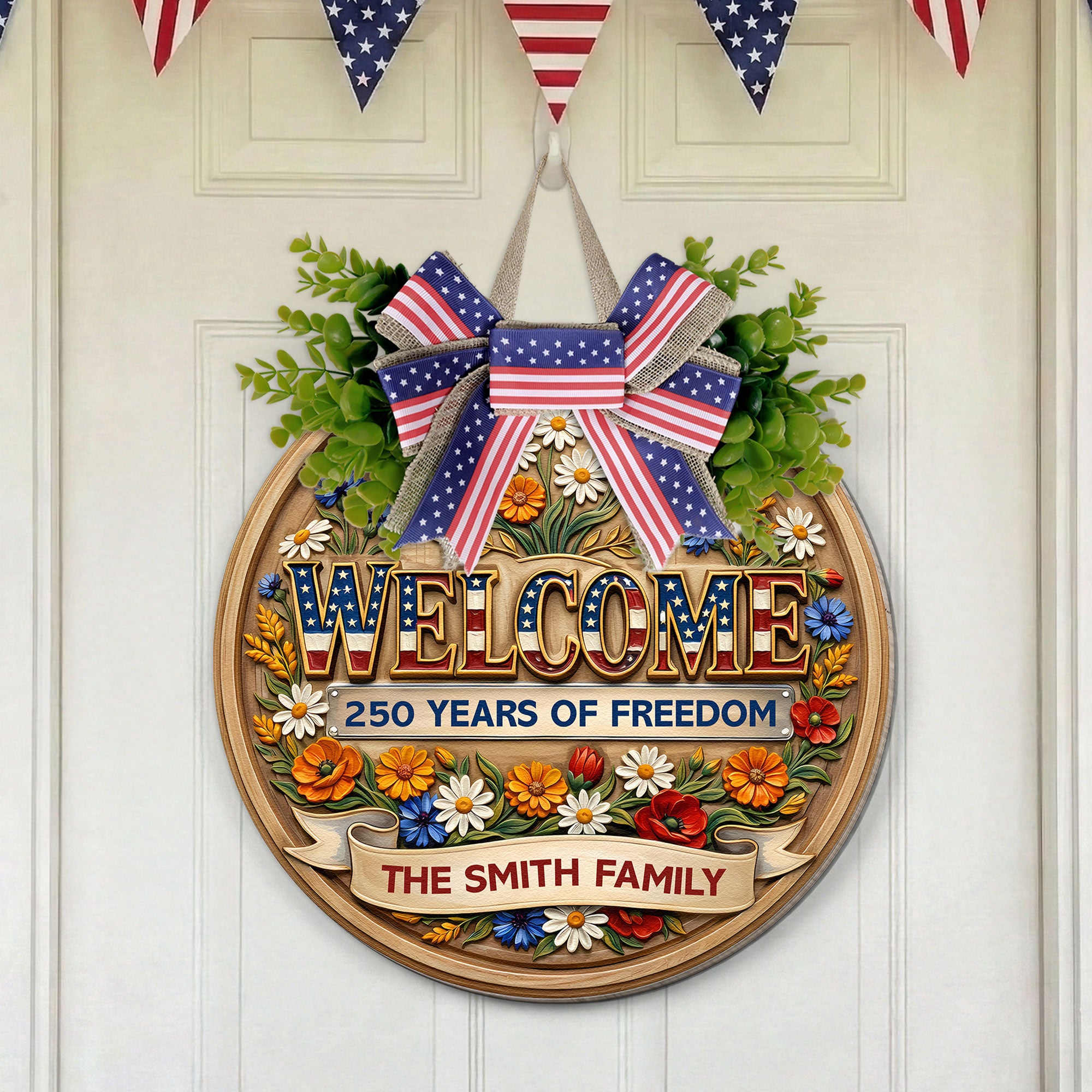 Welcome_250_Years_Of_Freedom_Personalized_Wood_Sign_1