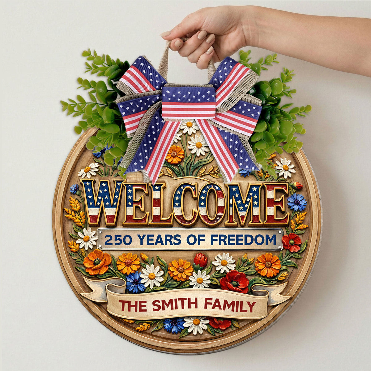 Welcome_250_Years_Of_Freedom_Personalized_Wood_Sign_4