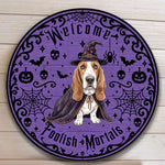 Welcome-Foolish-Mortals-Custom-Pet-Watercolor-Halloween-Personalized-Wood-Sign-3
