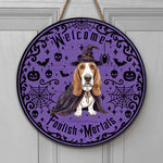 Welcome-Foolish-Mortals-Custom-Pet-Watercolor-Halloween-Personalized-Wood-Sign-4