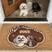 Welcome-Hope-You-Like-Dogs-New-Version-Personalized-Doormat-2