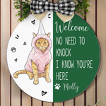 Welcome-No-Need-To-Knock-Custom-Pet-Portrait-Watercolor-Personalized-Wood-Sign-3