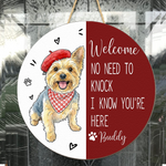 Welcome-No-Need-To-Knock-Custom-Pet-Portrait-Watercolor-Personalized-Wood-Sign-5
