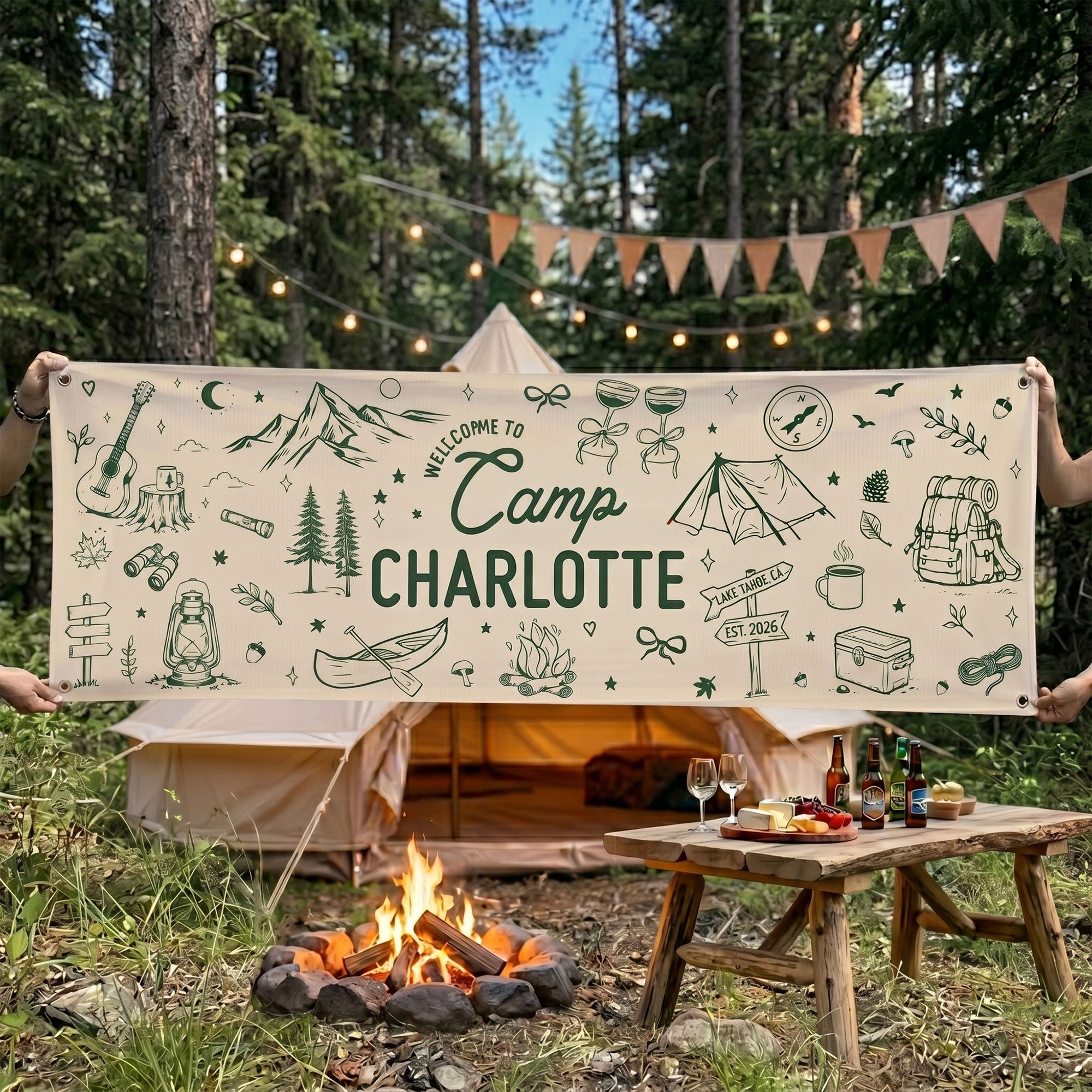 Welcome-To-Camp,-Camping-Party,--Camp-Bachelorette,-Party-Trip-Personalized-Banner-2