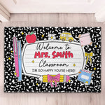 Welcome-To-Classroom-Composition-Book-Design-Personalized-Doormat-1