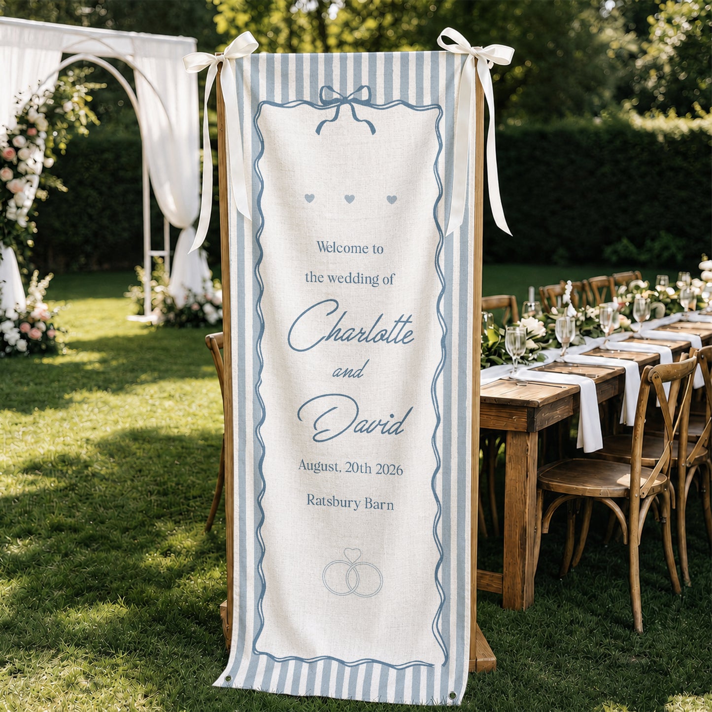 Welcome-To-The-Wedding-Of-Wedding-Sign-Striped-Style-Personalized-Welcome-Sign1