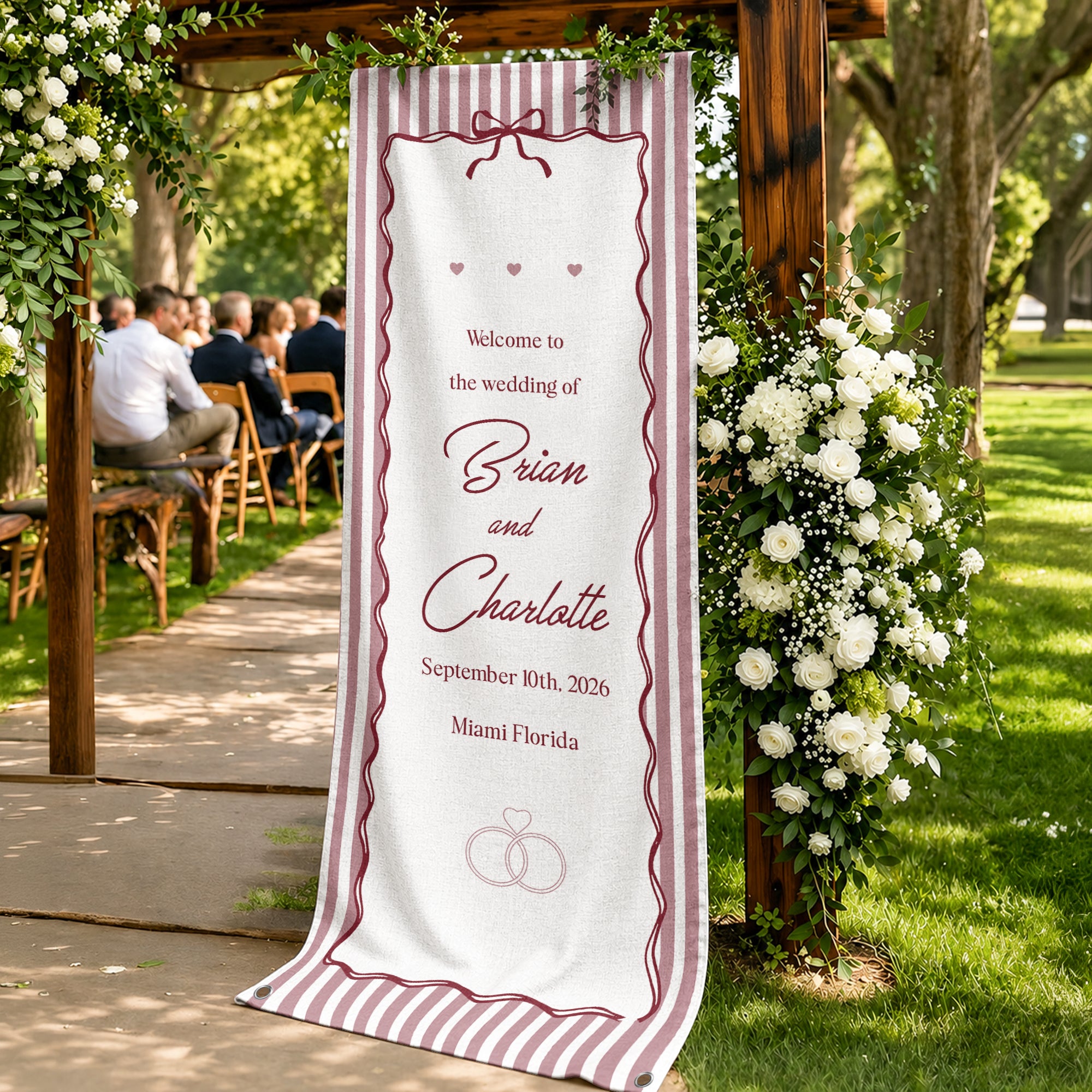 Welcome-To-The-Wedding-Of-Wedding-Sign-Striped-Style-Personalized-Welcome-Sign2