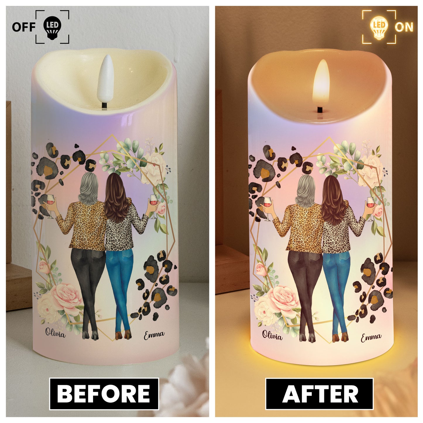 We’ll Be Friends Until We’re Old - Personalized LED Candle