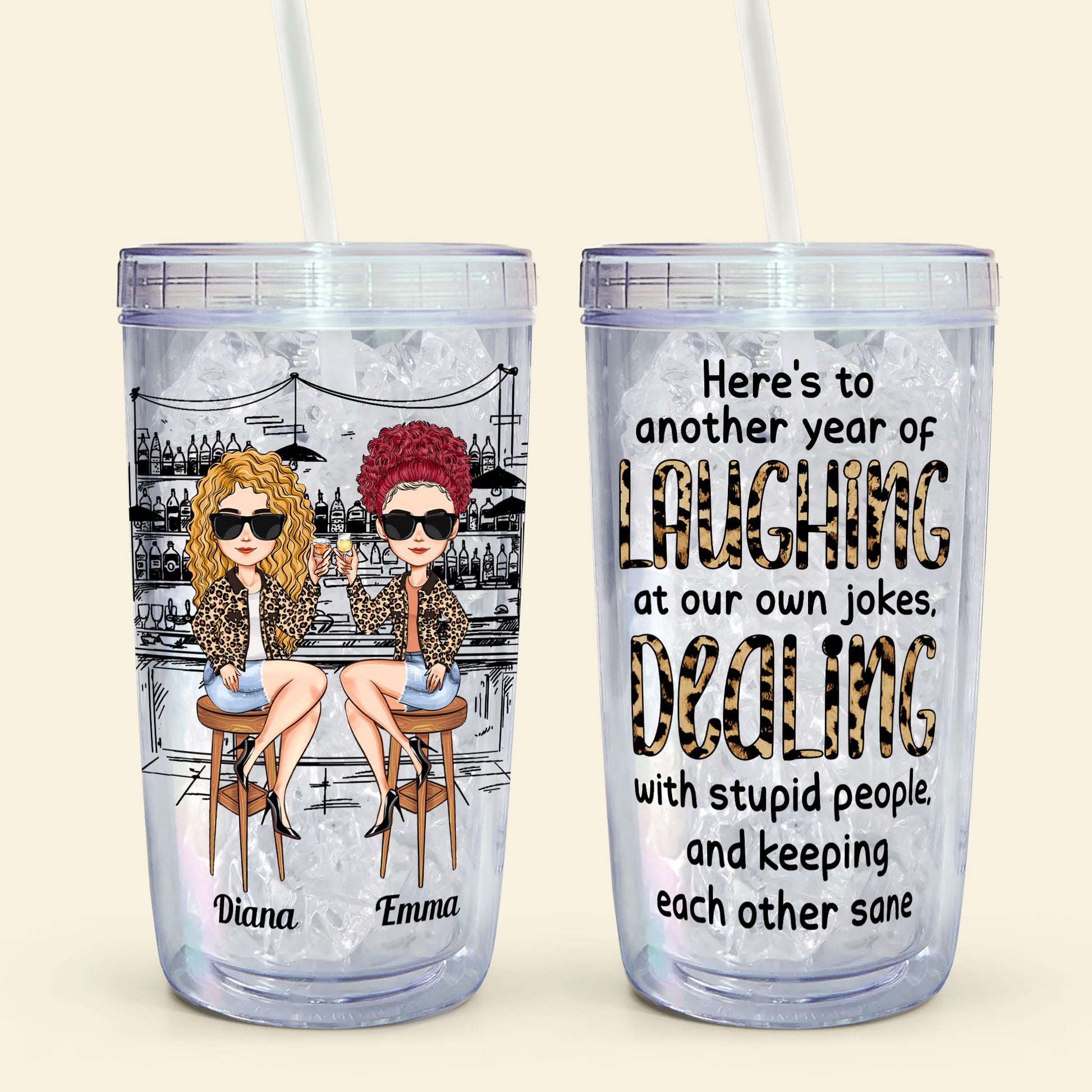 Cat Person - Personalized Acrylic Tumbler With Straw – Macorner