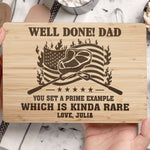 Well Done! Dad - Personalized Cutting Board