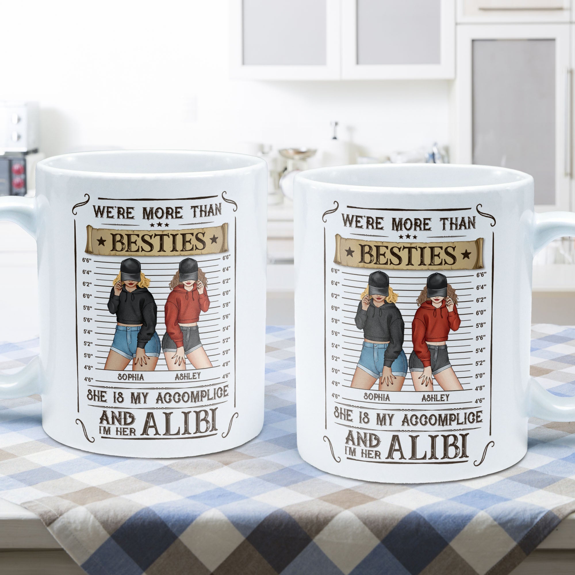 We're Accomplice & Alibi - Personalized Mug