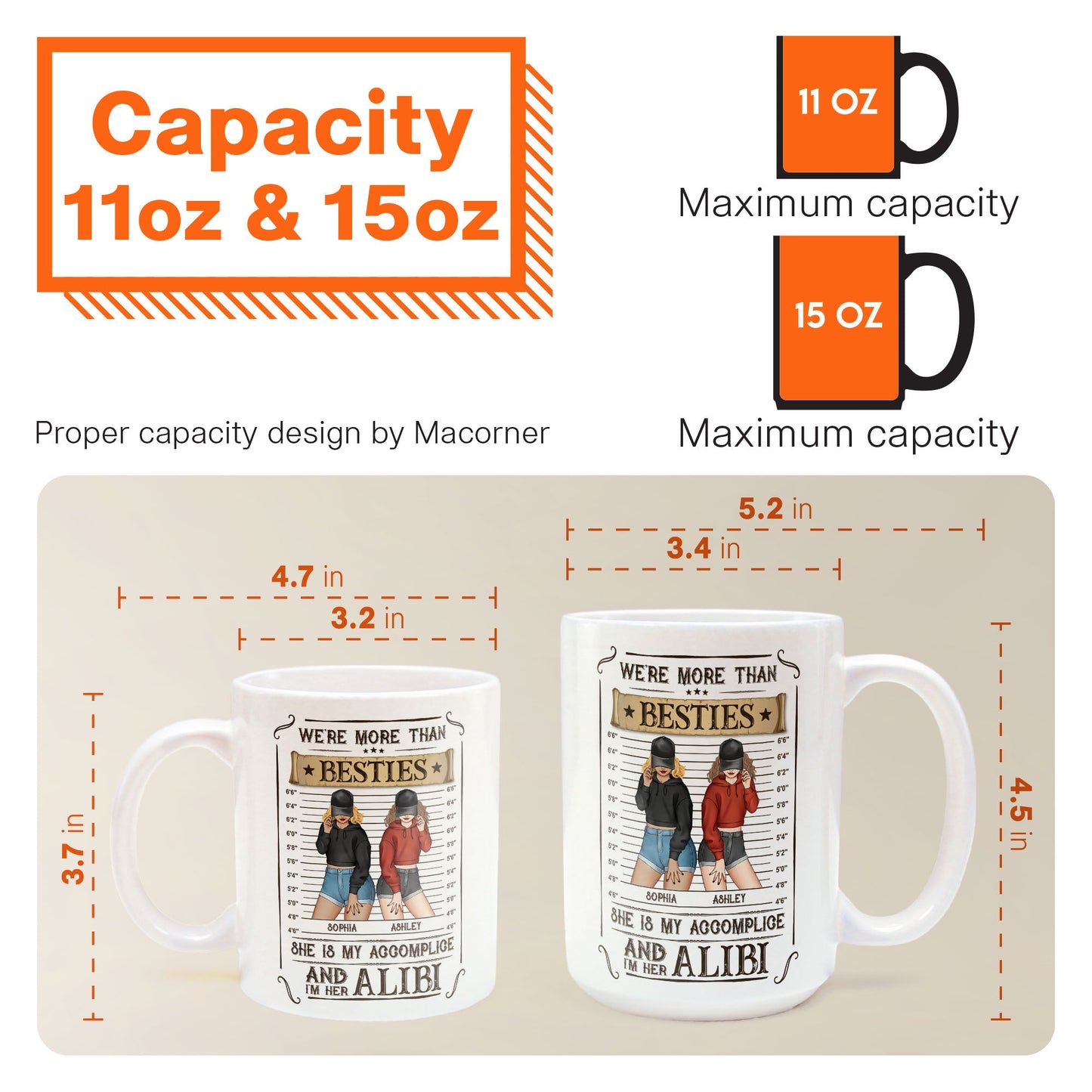 We're Accomplice & Alibi - Personalized Mug