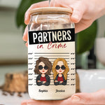 We're Trouble When We're Together - Personalized Clear Glass Cup