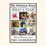 What A Year - Custom Photo - The Christmas Times - For Family, Grandparents - Personalized Photo Poster