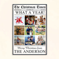 What A Year - Custom Photo - The Christmas Times - For Family, Grandparents - Personalized Photo Poster