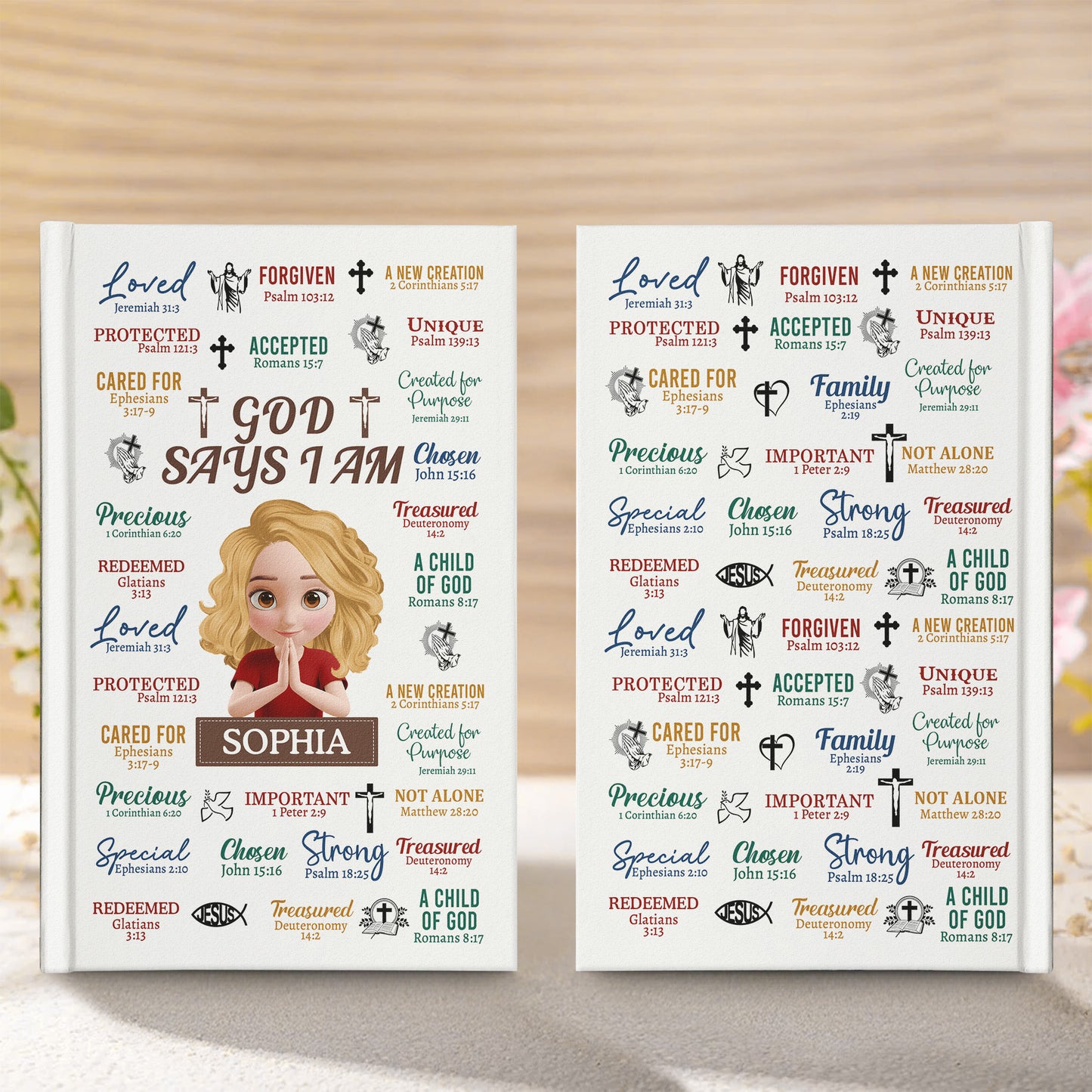 What God Says About You - Gifts For Christian Prayer - Personalized Hardcover Journal