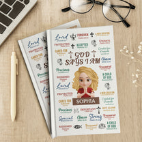 What God Says About You - Gifts For Christian Prayer - Personalized Hardcover Journal