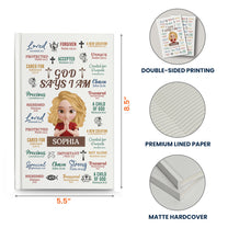 What God Says About You - Gifts For Christian Prayer - Personalized Hardcover Journal