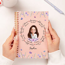 What God Says You Are In Bible Verses – Religious Gift For Her - Personalized Prayer Journal