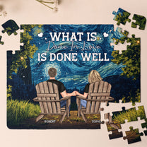 Whatever Is Done In Love Is Done Well - Personalized Jigsaw Puzzle