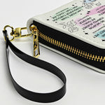 When Life Is Hard Remember - Personalized Leather Long Wallet