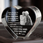 When We Get To The End Of Our Lives Together Gift For Couple - Custom 2D Crystal Photo