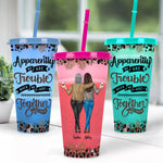When We're Together, We Are Trouble - Personalized Color Changing Cup