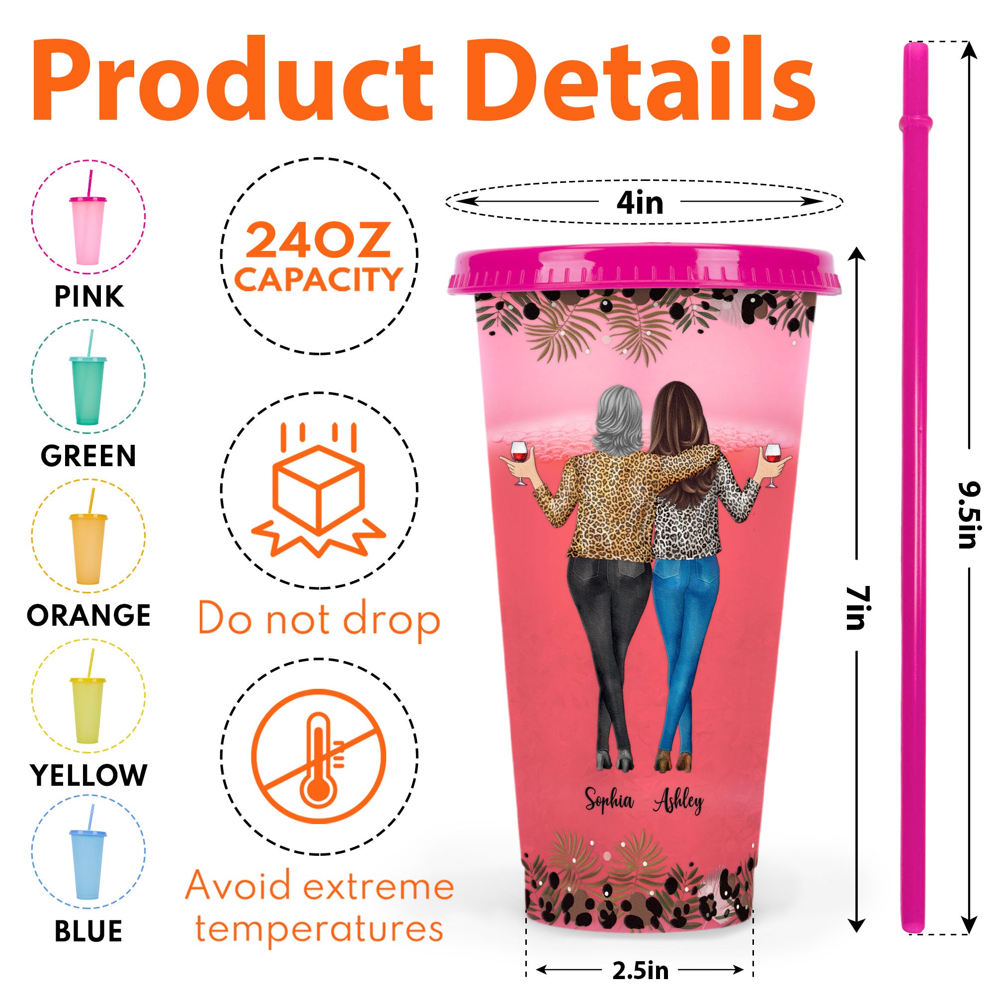 When We're Together, We Are Trouble - Personalized Color Changing Cup