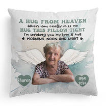 When You Miss Me, Hug This - Personalized Photo Pillow (Insert Included)