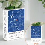 Where It All Began Anniversary Wedding Gifts For Couple, Gifts For Her - Personalized Vase