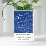 Where It All Began Anniversary Wedding Gifts For Couple, Gifts For Her - Personalized Vase