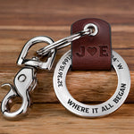 Where It All Began - Personalized Coordinates Keychain