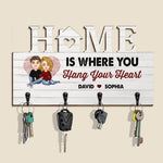 Where You Hang Your Heart - Personalized Key Holder