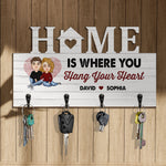Where You Hang Your Heart - Personalized Key Holder