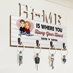 Where You Hang Your Heart - Personalized Key Holder
