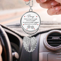 Whilst No Longer By My Side, We’ll Never Be Apart - Custom Angel Wings Car Hanging Photo Ornament