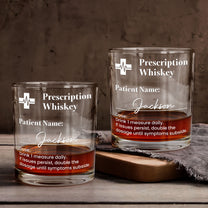 Whiskey Prescription - Personalized Whiskey Glass