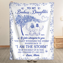 Whisper Back "I Am The Storm" - Personalized Blanket
