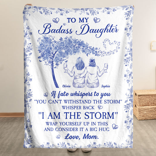 Whisper Back "I Am The Storm" - Personalized Blanket