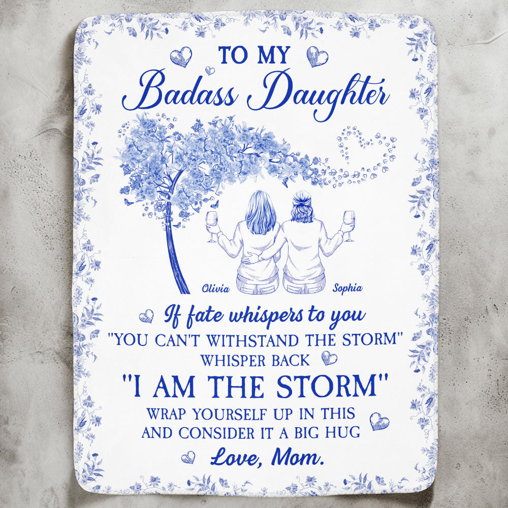 Whisper Back "I Am The Storm" - Personalized Blanket