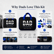 27 Pcs Car Cleaning Kit – The Perfect Gift For Dad Or Husband - Personalized Car Cleaning Kit