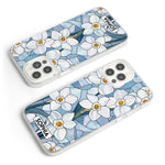 Wildflower Stained Glass Effect - Personalized Clear Phone Case