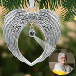 Wings-Shaped Keepsake - Personalized Photo Projection Ornament