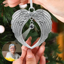 Wings-Shaped Keepsake - Personalized Photo Projection Ornament