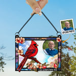 Wish You Were Here - Personalized Window Hanging Suncatcher Photo Ornament