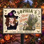 Witch-Herb-Garden-Personalized-Metal-Sign