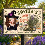 Witch-Herb-Garden-Personalized-Metal-Sign