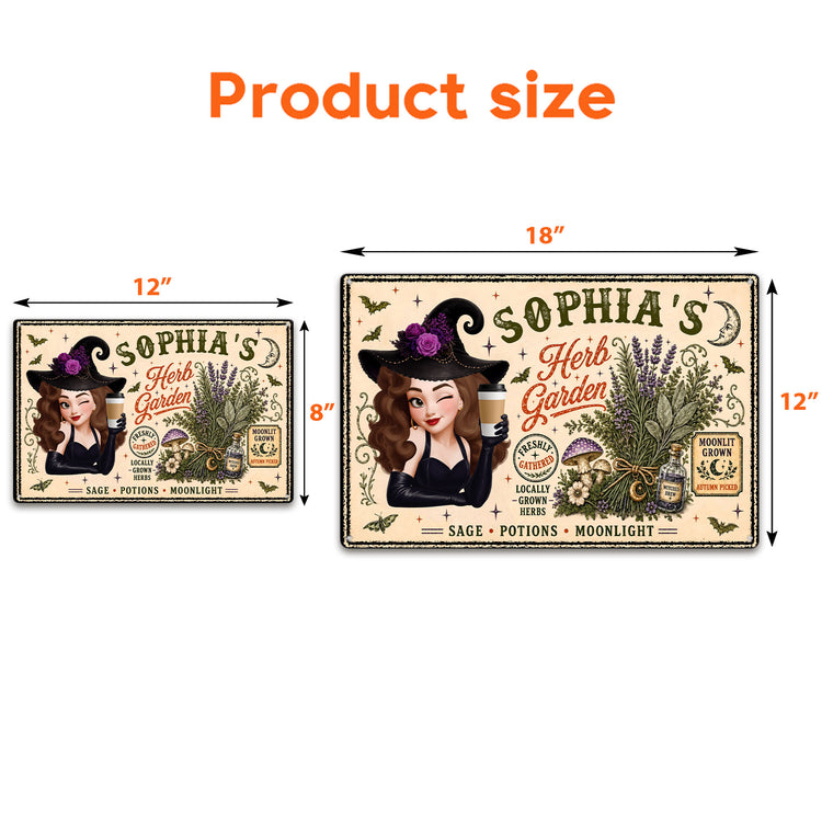 Witch-Herb-Garden-Personalized-Metal-Sign