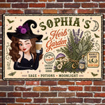 Witch-Herb-Garden-Personalized-Metal-Sign