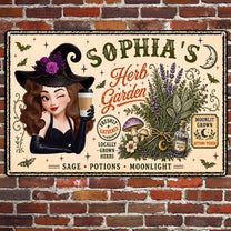 Witch-Herb-Garden-Personalized-Metal-Sign